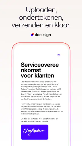 Docusign screenshot