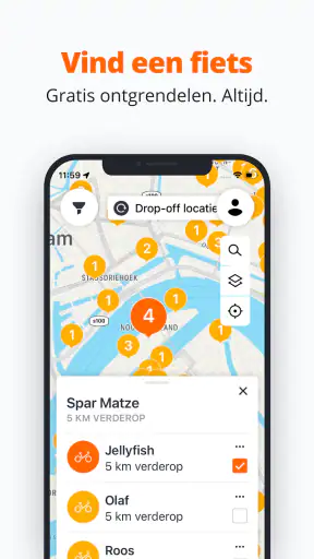Donkey Republic Bike share screenshot