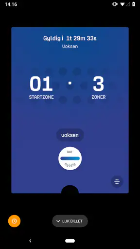 DOT Billetter screenshot
