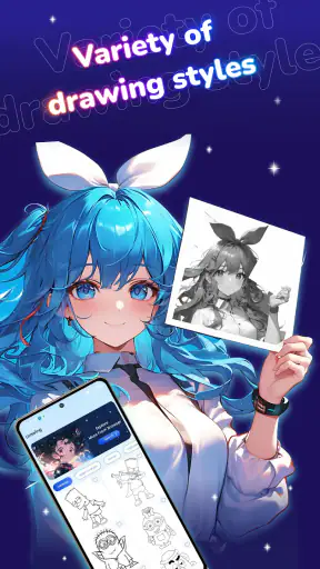 Draw Anime: Paint & Sketch App screenshot