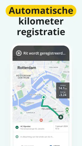 Driversnote Rittenregistratie screenshot