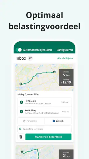 Driversnote Rittenregistratie screenshot