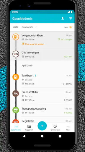 Drivvo - Voertuig beheer screenshot