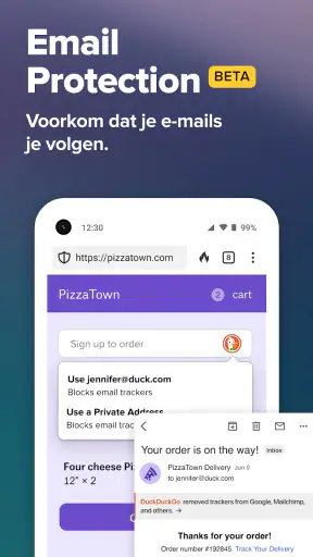 DuckDuckGo Private Browser screenshot
