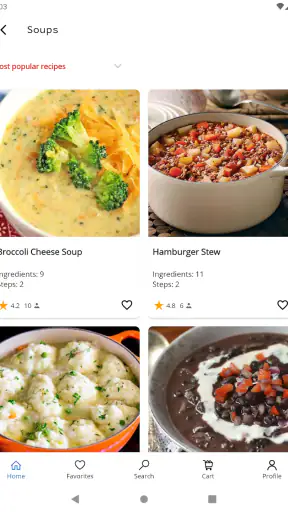 Easy Recipes. Recipe Book screenshot