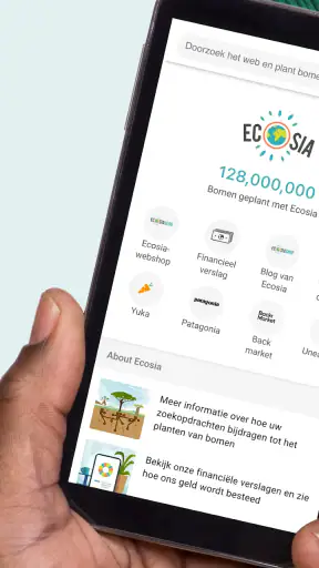 Ecosia Ecologische Browser screenshot