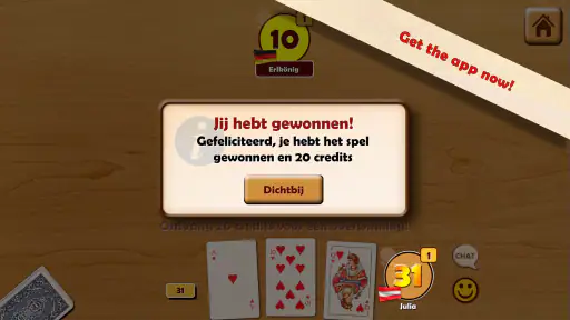 Eenendertigen | 31 | Kaartspel screenshot