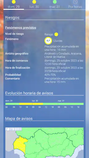 El tiempo de AEMET screenshot