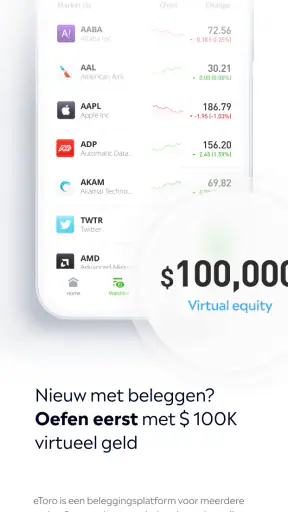 eToro: Handel & beleg screenshot