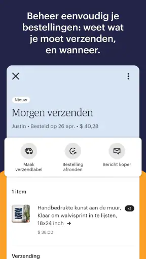 Etsy Seller: Jouw shop screenshot