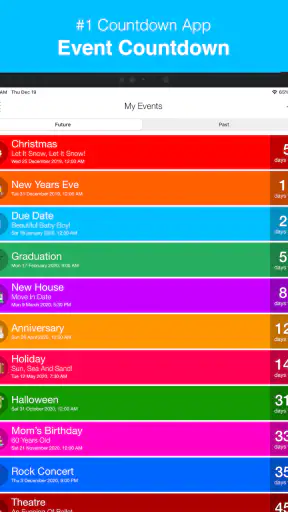 Event Countdown - Calendar App screenshot
