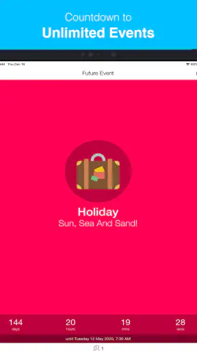 Event Countdown - Calendar App screenshot