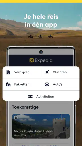 Expedia: reis, hotel, vlucht screenshot