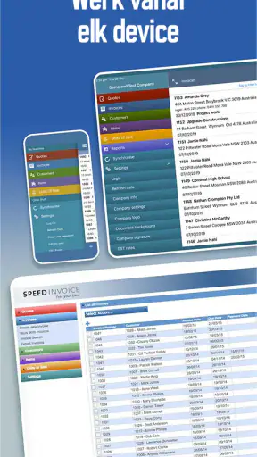 Factuur en offerte app screenshot