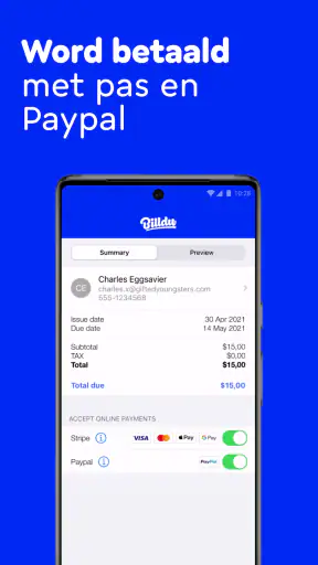 Factuur & prijsopgave - Billdu screenshot