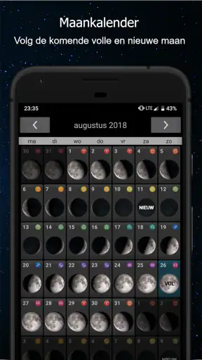 Fases van de maan screenshot