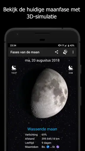 Fases van de maan Pro screenshot