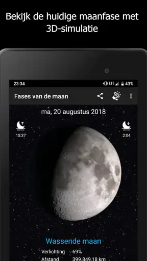 Fases van de maan Pro screenshot