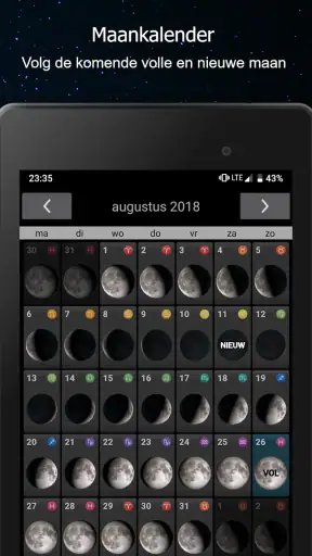 Fases van de maan Pro screenshot