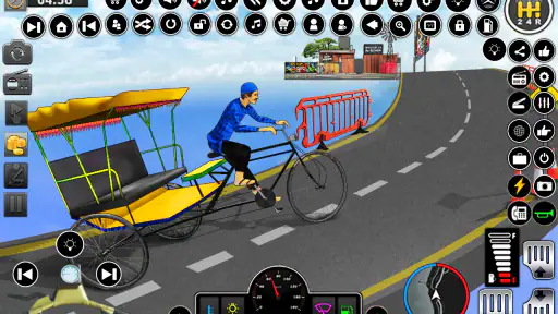 Fiets Rickshaw Driving Games screenshot