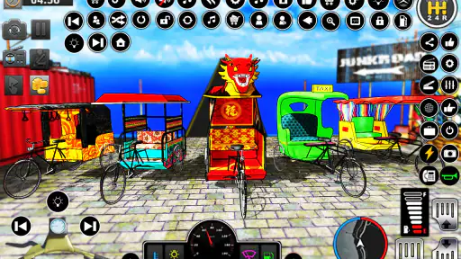 Fiets Rickshaw Driving Games screenshot