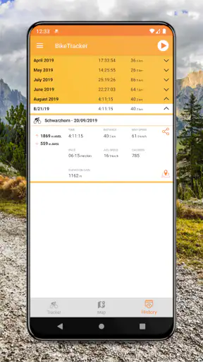 Fiets Tracker - Fietscomputer screenshot