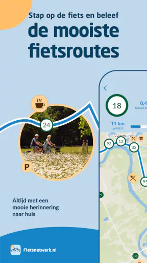 Fietsnetwerk Fietsroutes screenshot