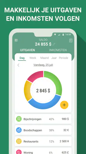 Financieel kosten manager screenshot