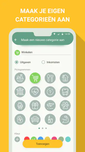 Financieel kosten manager screenshot