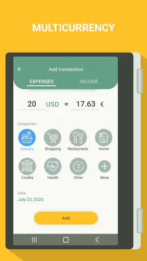 Financieel kosten manager screenshot