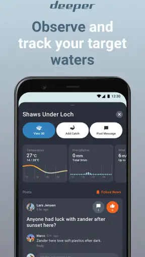 Fish Deeper - Fishing App screenshot
