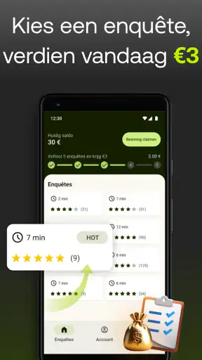 Five Surveys Enquête voor Geld screenshot