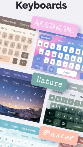 Fonts Art: Cute Keyboard Font screenshot