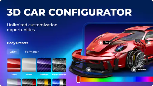 Formacar 3D Tuning, Car Editor screenshot