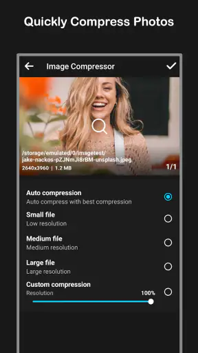 Fotocompressor screenshot