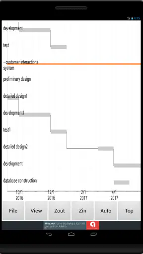 Gantt Chart – WBS Planner screenshot