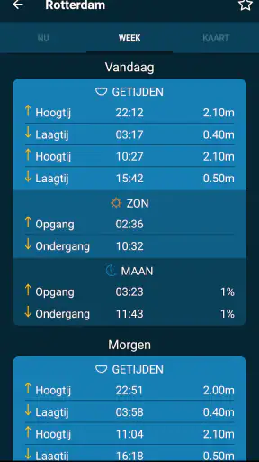 Getijden in de buurt screenshot