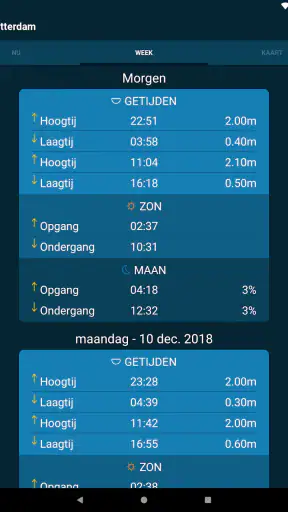 Getijden in de buurt screenshot