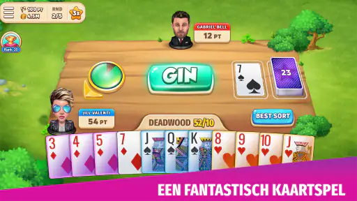 Gin Rummy Stars - Kaartspel screenshot