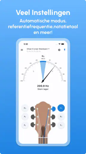 Gitaar Stemmen - LikeTones screenshot