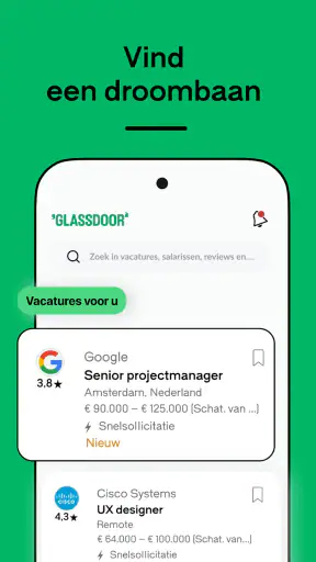 Glassdoor | Banen & salarissen screenshot