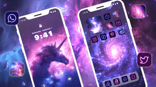 Glitter Wallpaper: Theme, Icon screenshot
