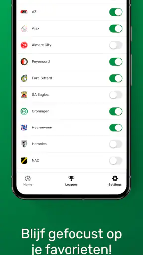 GoalAlert - Voetbal Scores screenshot