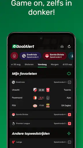 GoalAlert - Voetbal Scores screenshot