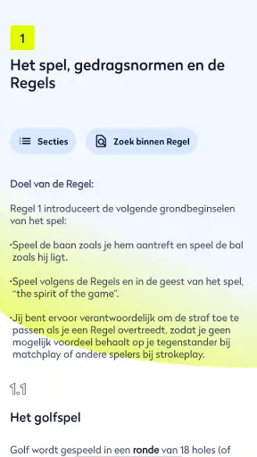 Golfregels 2023 screenshot