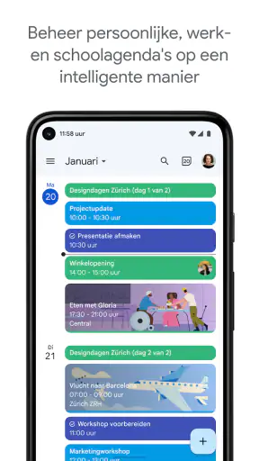 Google Agenda screenshot