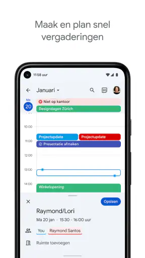 Google Agenda screenshot