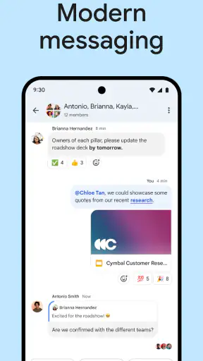 Google Chat screenshot