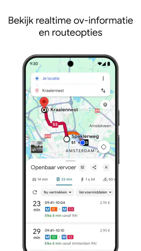 Google Maps: Navigatie en OV screenshot