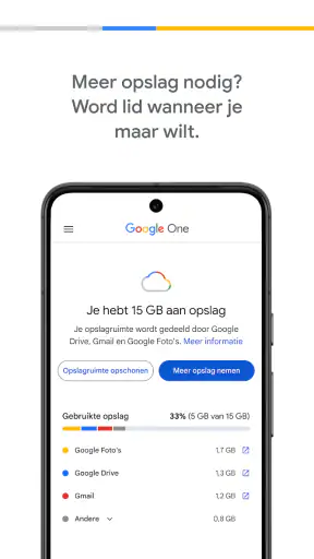 Google One screenshot